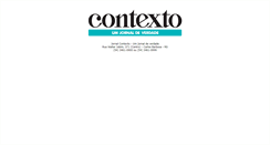 Desktop Screenshot of jornalcontexto.com.br
