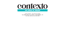 Tablet Screenshot of jornalcontexto.com.br